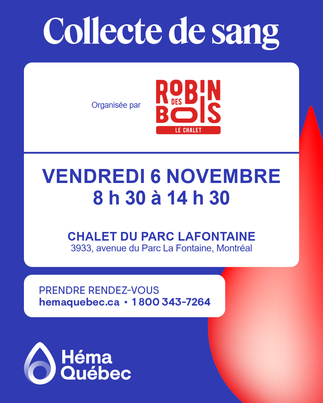 COLLECTE DE SANG – HEMA QUEBEC